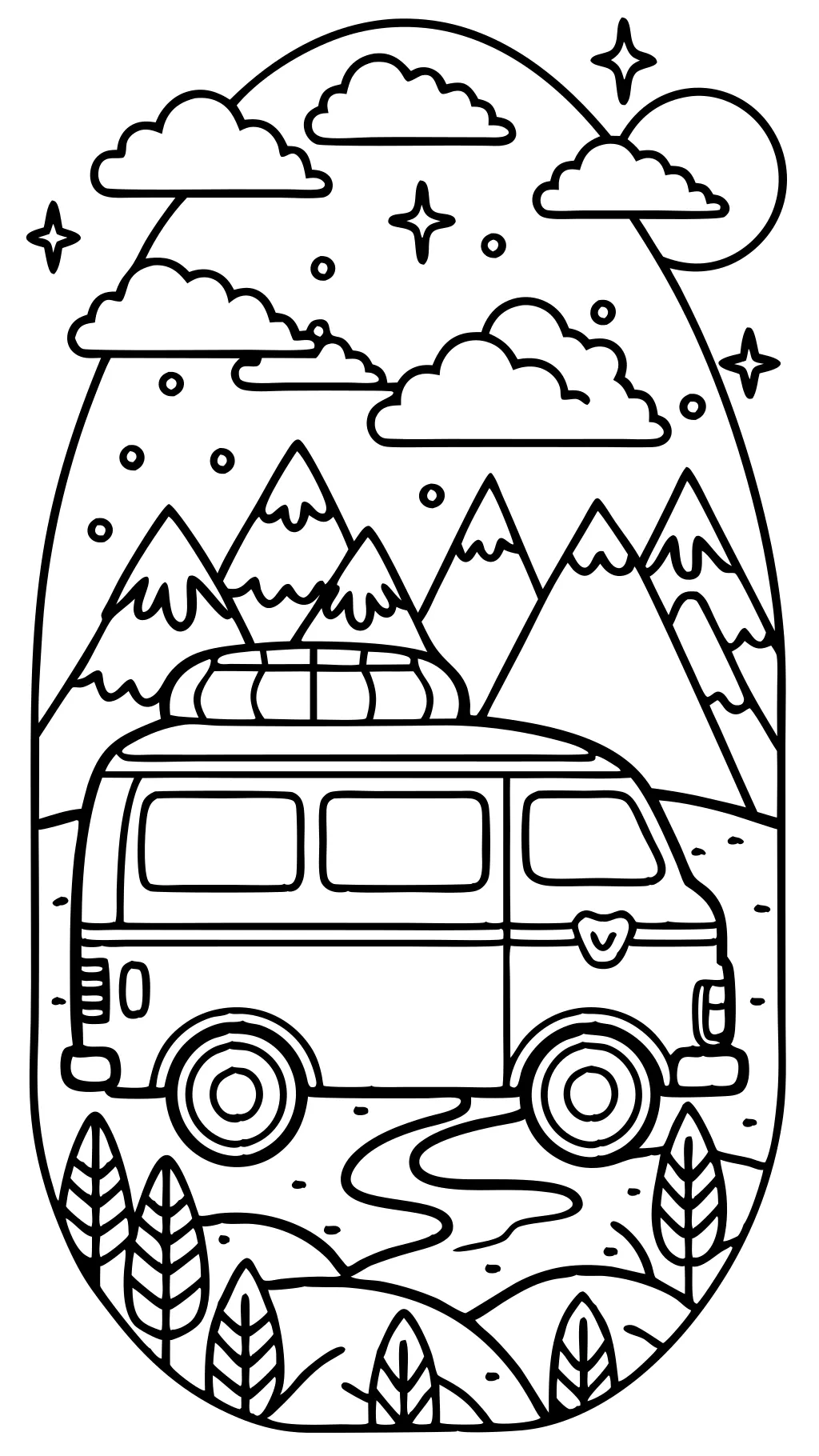 coloring pages van